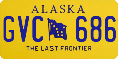 AK license plate GVC686