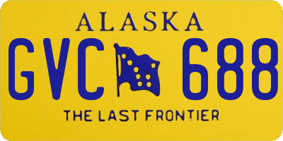 AK license plate GVC688