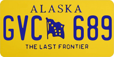 AK license plate GVC689