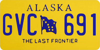 AK license plate GVC691