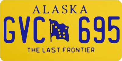 AK license plate GVC695