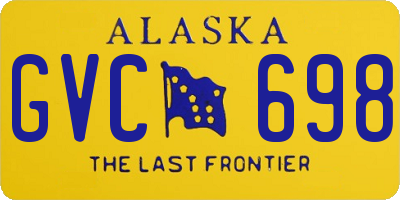 AK license plate GVC698