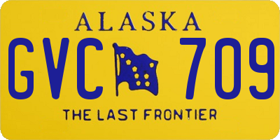 AK license plate GVC709