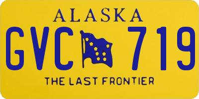 AK license plate GVC719