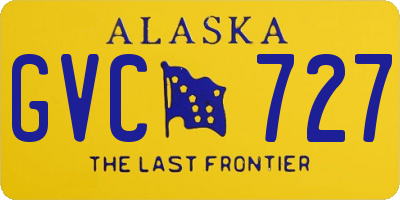 AK license plate GVC727