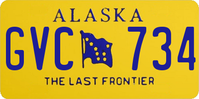 AK license plate GVC734