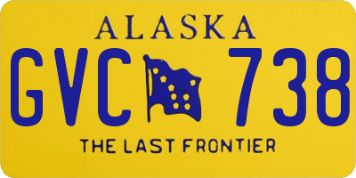 AK license plate GVC738