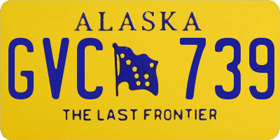 AK license plate GVC739