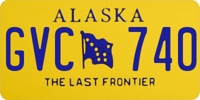 AK license plate GVC740
