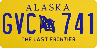 AK license plate GVC741