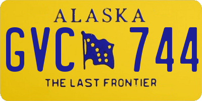 AK license plate GVC744