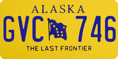 AK license plate GVC746