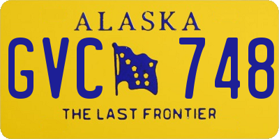 AK license plate GVC748