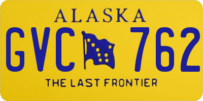 AK license plate GVC762