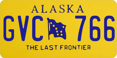 AK license plate GVC766