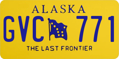 AK license plate GVC771