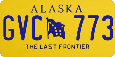 AK license plate GVC773
