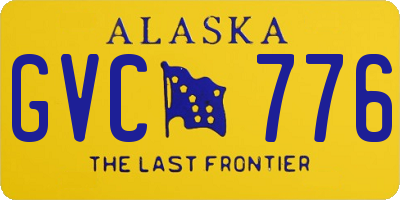 AK license plate GVC776