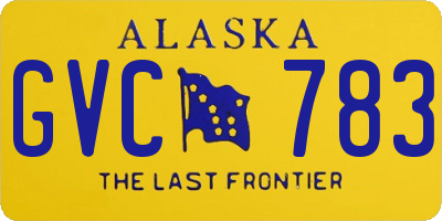 AK license plate GVC783