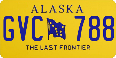 AK license plate GVC788