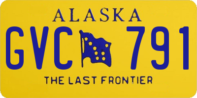 AK license plate GVC791