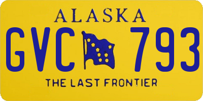 AK license plate GVC793
