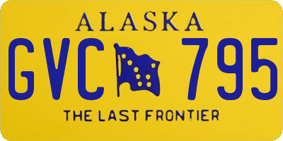 AK license plate GVC795