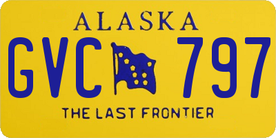 AK license plate GVC797