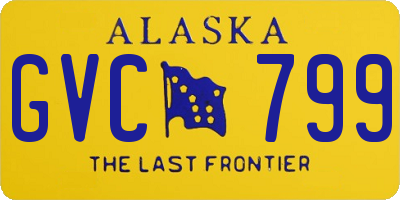 AK license plate GVC799