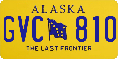 AK license plate GVC810