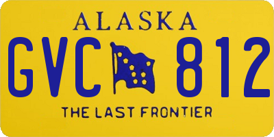 AK license plate GVC812