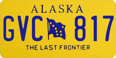 AK license plate GVC817