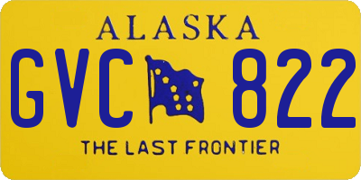 AK license plate GVC822