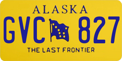 AK license plate GVC827