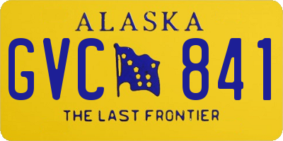 AK license plate GVC841