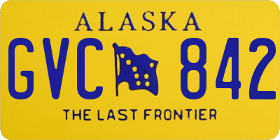AK license plate GVC842