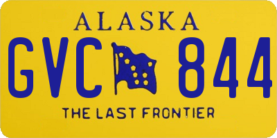 AK license plate GVC844