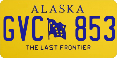 AK license plate GVC853