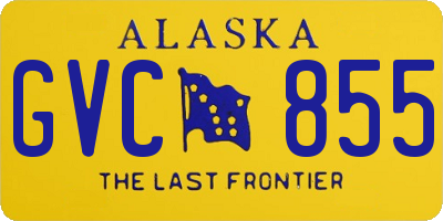 AK license plate GVC855