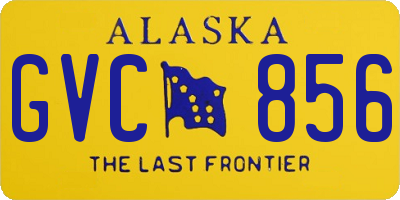 AK license plate GVC856