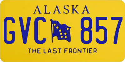 AK license plate GVC857