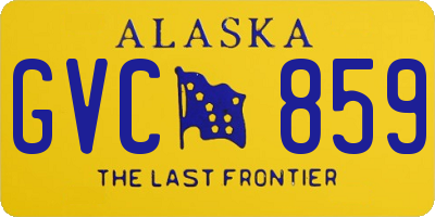 AK license plate GVC859