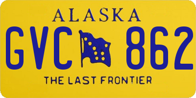 AK license plate GVC862