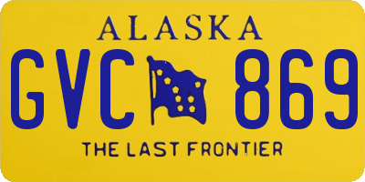 AK license plate GVC869