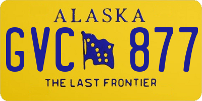 AK license plate GVC877