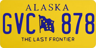 AK license plate GVC878