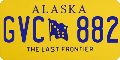 AK license plate GVC882