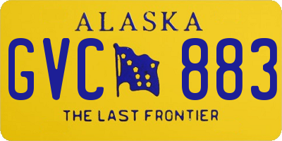 AK license plate GVC883