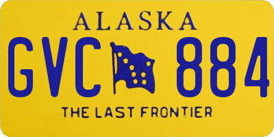 AK license plate GVC884