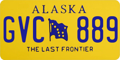 AK license plate GVC889